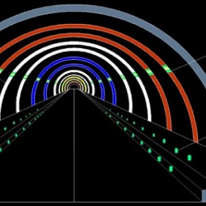 公路隧道电光蓄能自发光应急诱导系