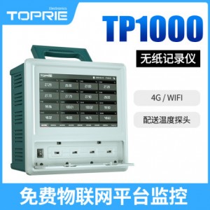 【拓普瑞】TP1000无纸记录仪蓝屏无