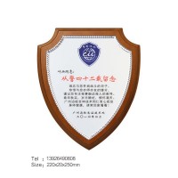 广州边检站奖牌光荣退休纪念牌从警周年奖牌制作厂家